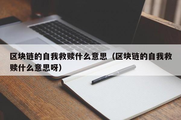 区块链的自我救赎什么意思（区块链的自我救赎什么意思呀）